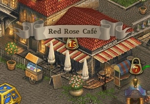 Red Rose Cafe in Summer